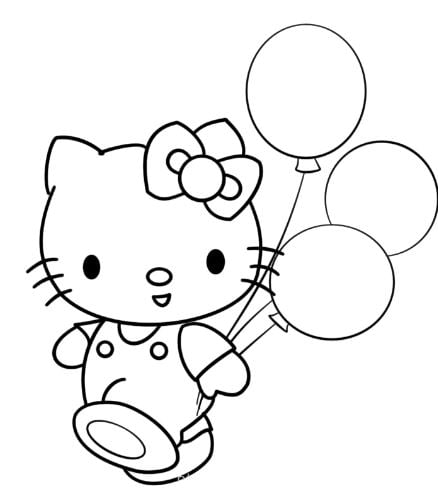 Trang tô màu mèo dễ thương cho trẻ em
