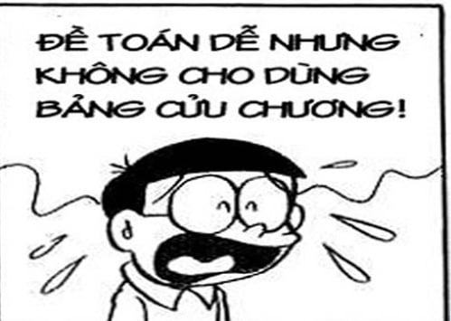 Ảnh chế hài hước của Nobita trong bộ truyện tranh Doreamon