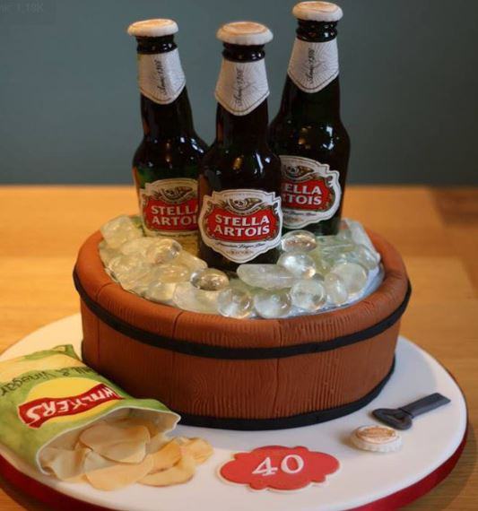 Hình ảnh bánh sinh nhật dân nghiện bia