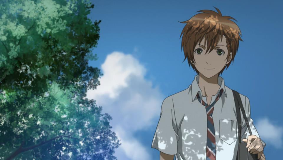 Hình ảnh anime của một hot boy đi học